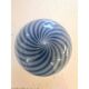 Contemporary Blue Swirl “Rods” Murano Glass Wall Sconces - Set of Two