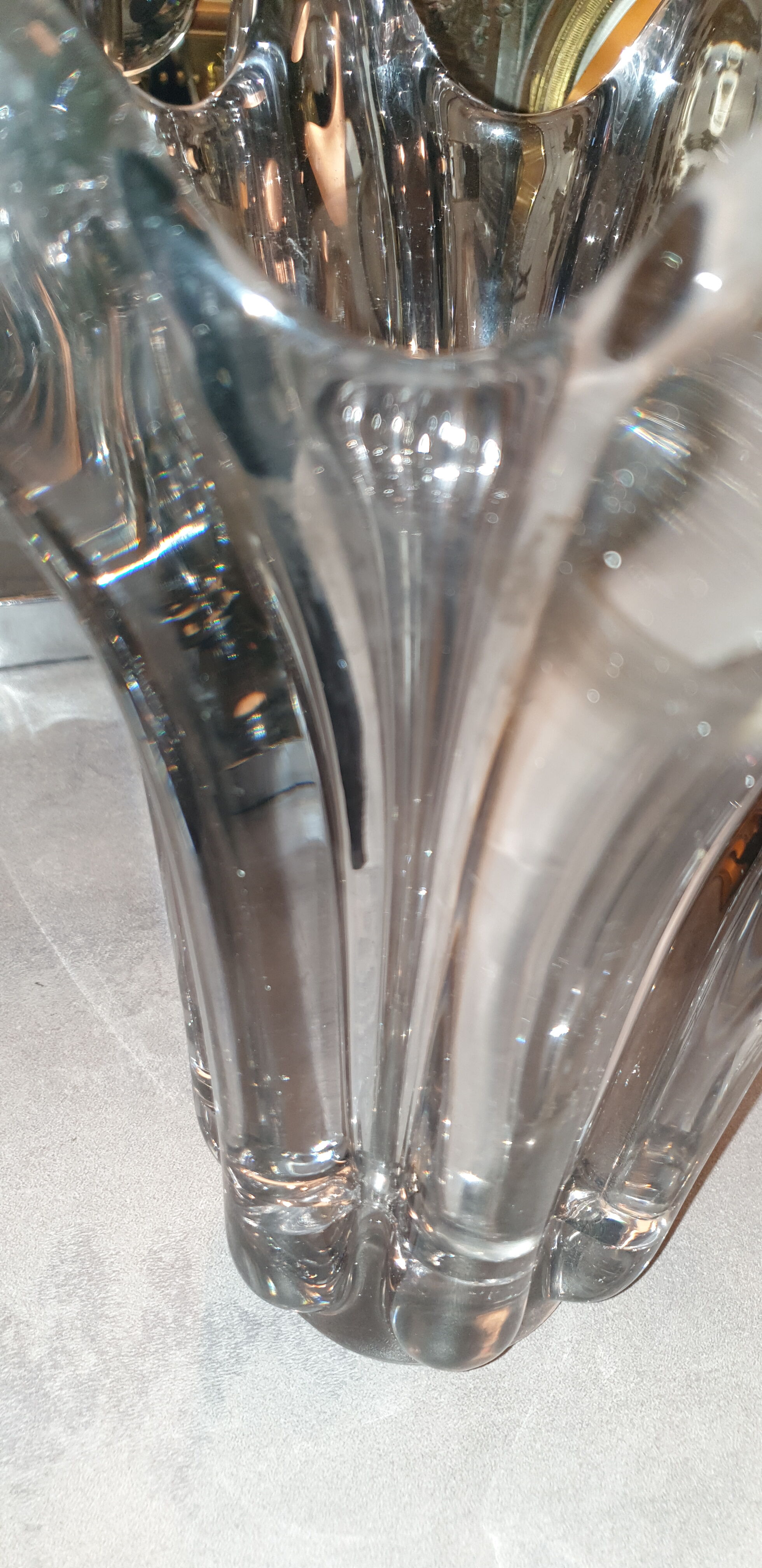 Vintage crystal vase