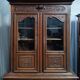 Buffet with 2 bodies in carved oak, Louis XV style, 19th century.