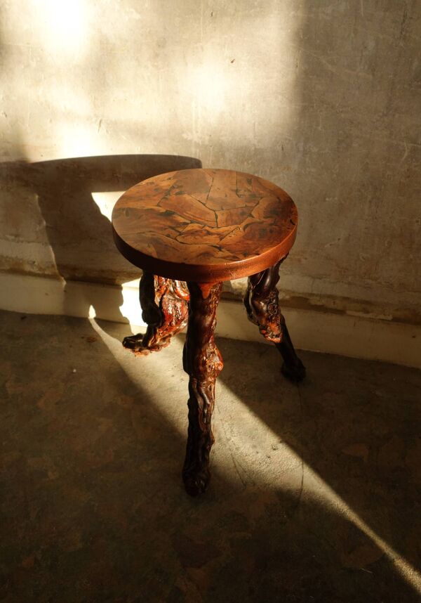 Tabouret vintage pied de vigne
