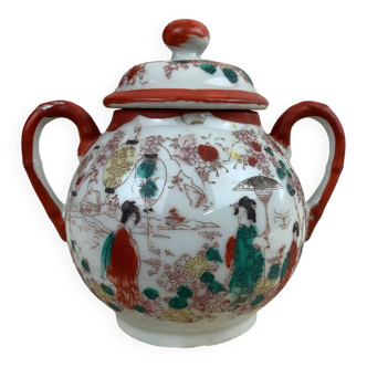 Antique Japanese sugar bowl