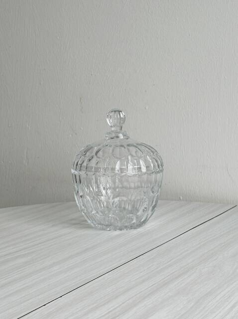 Antique glass candy box