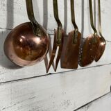 Copper kitchen utensils