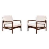 Mid-Century Lounge Chairs by Z. Bączyk, 1960s, Set of 2