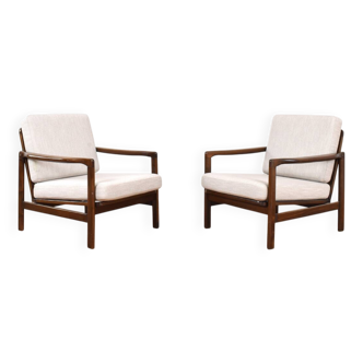 Mid-Century Lounge Chairs by Z. Bączyk, 1960s, Set of 2