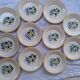 Floral decoration dessert plates