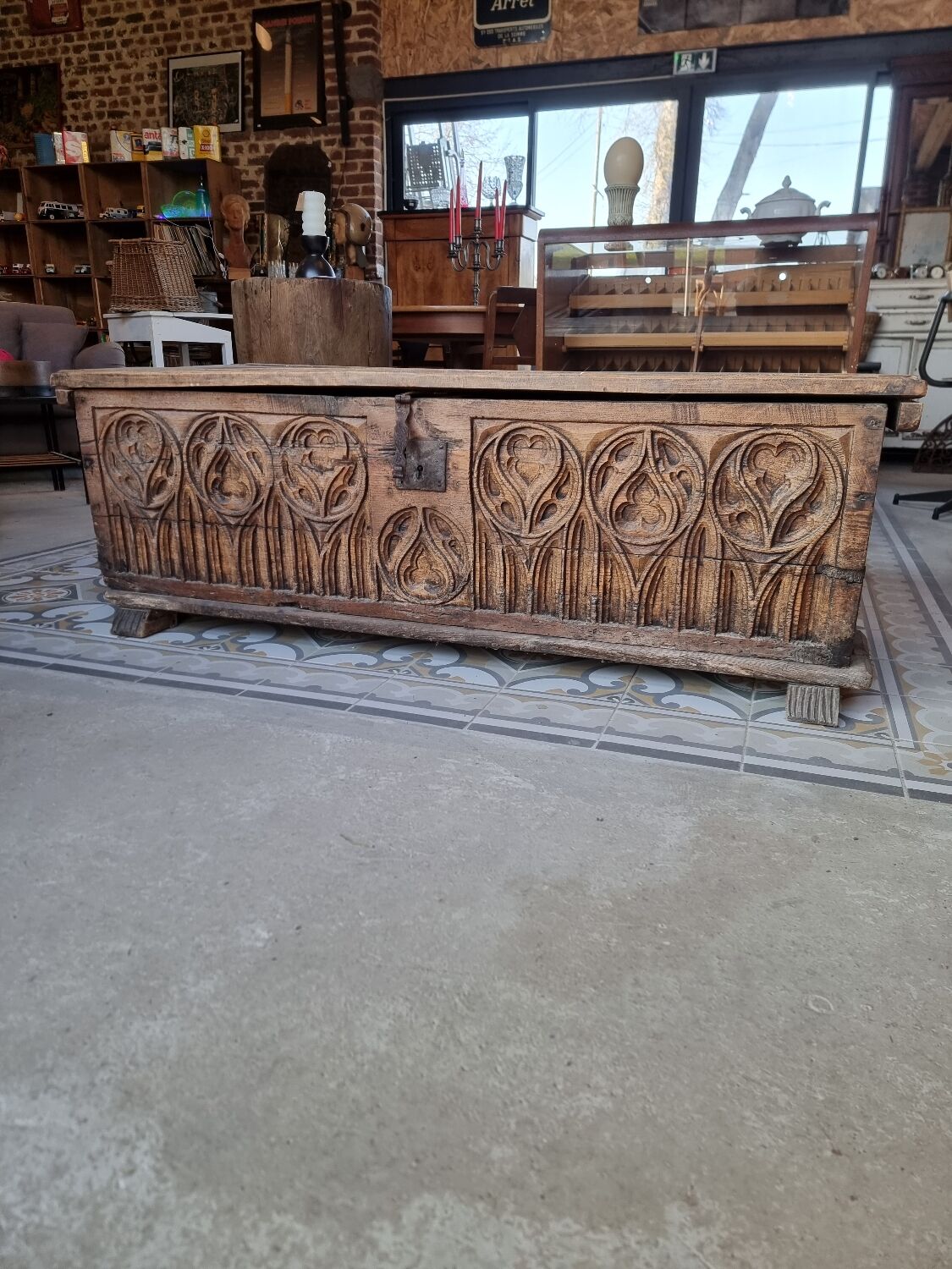 Old Gothic chest