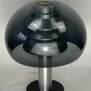 Space age aluminum mushroom dome lamp by Hans Agne Jakobsson for Markaryd, Sweden 1960s