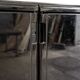 Larco credenza in black lacquered wood by Gianfranco Frattini for Molteni, Italy, 1970s.