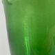 Carafe et 6 verres en verre vert bullé