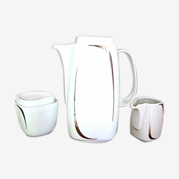 Coffe pot, sugar pot and milk pot