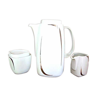 Coffe pot, sugar pot and milk pot