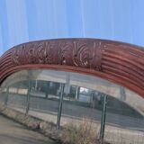 Large Art Deco mirror 162cm, vintage 1950s