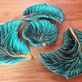 Vintage green earthenware bowl