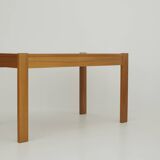 Bureau en bois massif (Orme) vintage Dlg Regain Circa 1980