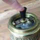 Ehrard Schleuderascher brass wheeled ashtray 1960s