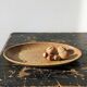 Large oval serving dish in vintage Salins handmade stoneware/ceramics from the 1960s.