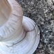 Decorative alabaster column – Vintage sculptural pedestal