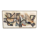Wall panel, modernist ceramic signed Sinclair (from Hendrickx), 1950/60