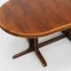 Vintage large oval extendable dining table 1960s XL