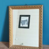 Mirror carved carved patinated gilded wood