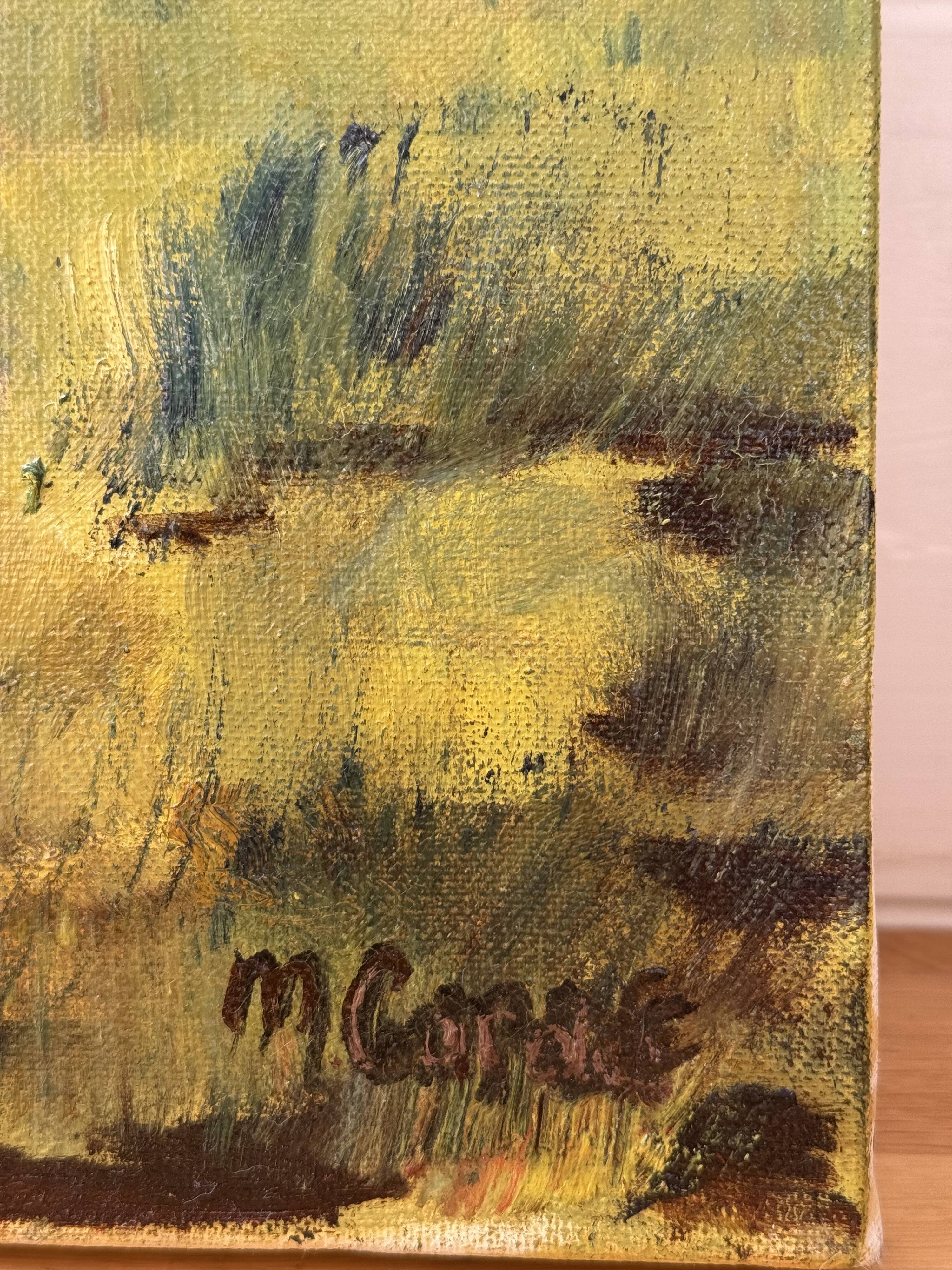 Oil on canvas signed by the artist M. Cornu