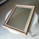 Antique 19th century mirror in carved solid wood 65*54cm
