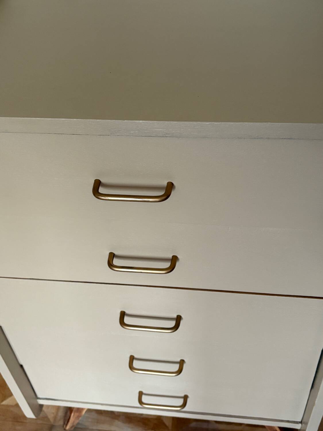 Mocha compass foot chest of drawers
