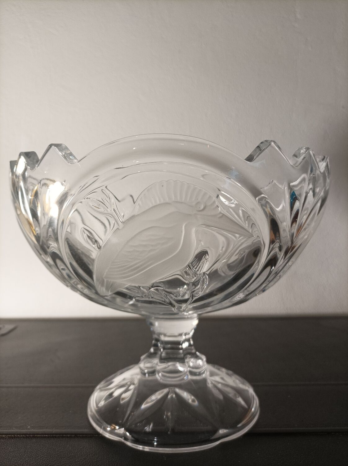 Fruit cup crystal Arques decorations birds