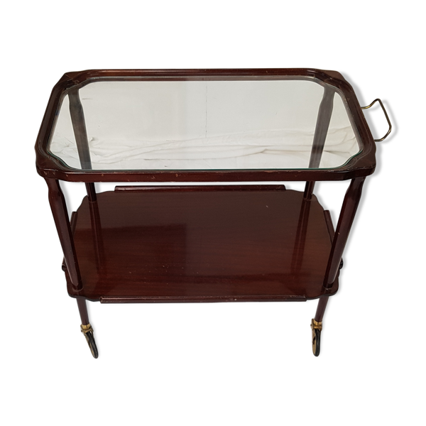 Desserte table sur roulettes vintage 2 plateaux