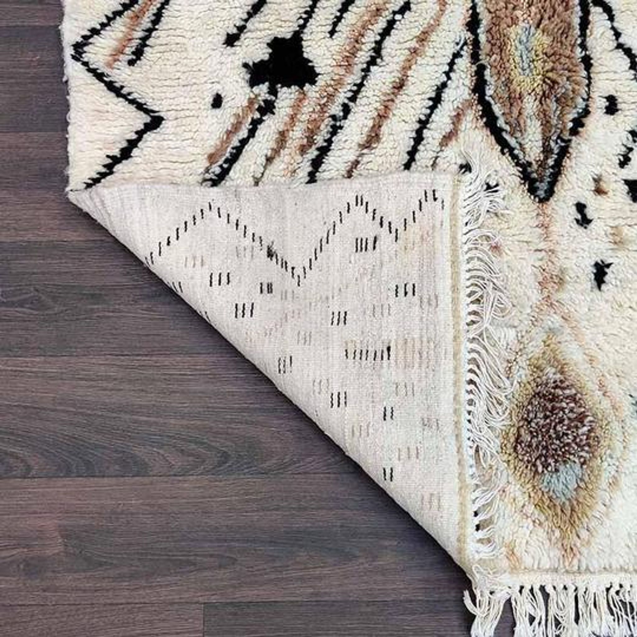 Tapis azilal berbère marron 140x265 cm