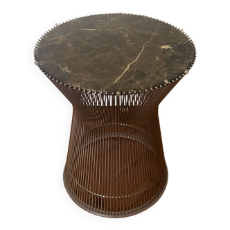 Rare guéridon Platner. Knoll. Marbre Emperador.