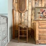 Wooden workshop stool