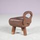 1950s Brutalist milking stool from France