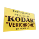 Plaque metal vintage Photos Kodak non emaillée AD sign