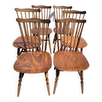 Set of 6 Baumann Florida Western chairs