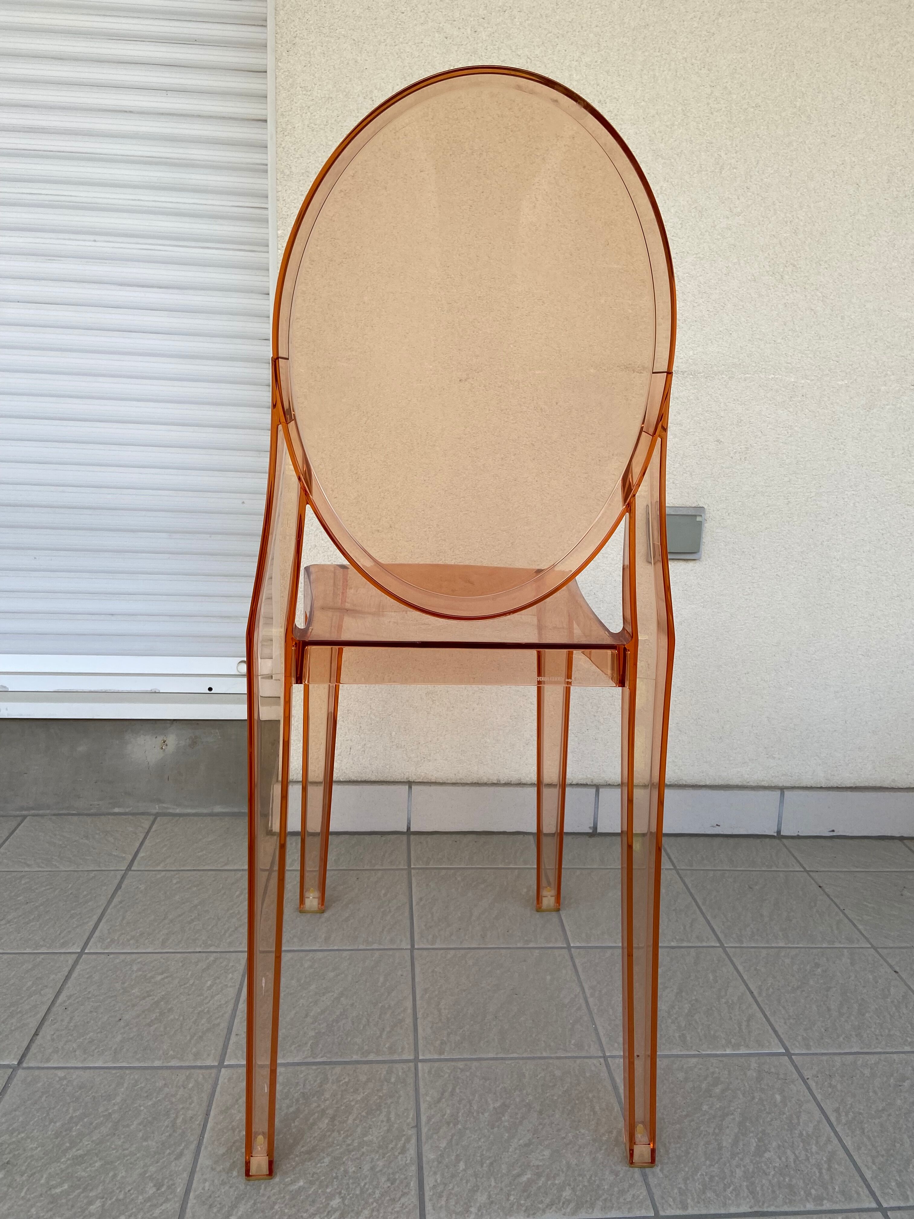Chair Kartell Victoria Ghost pink- Philippe Starck