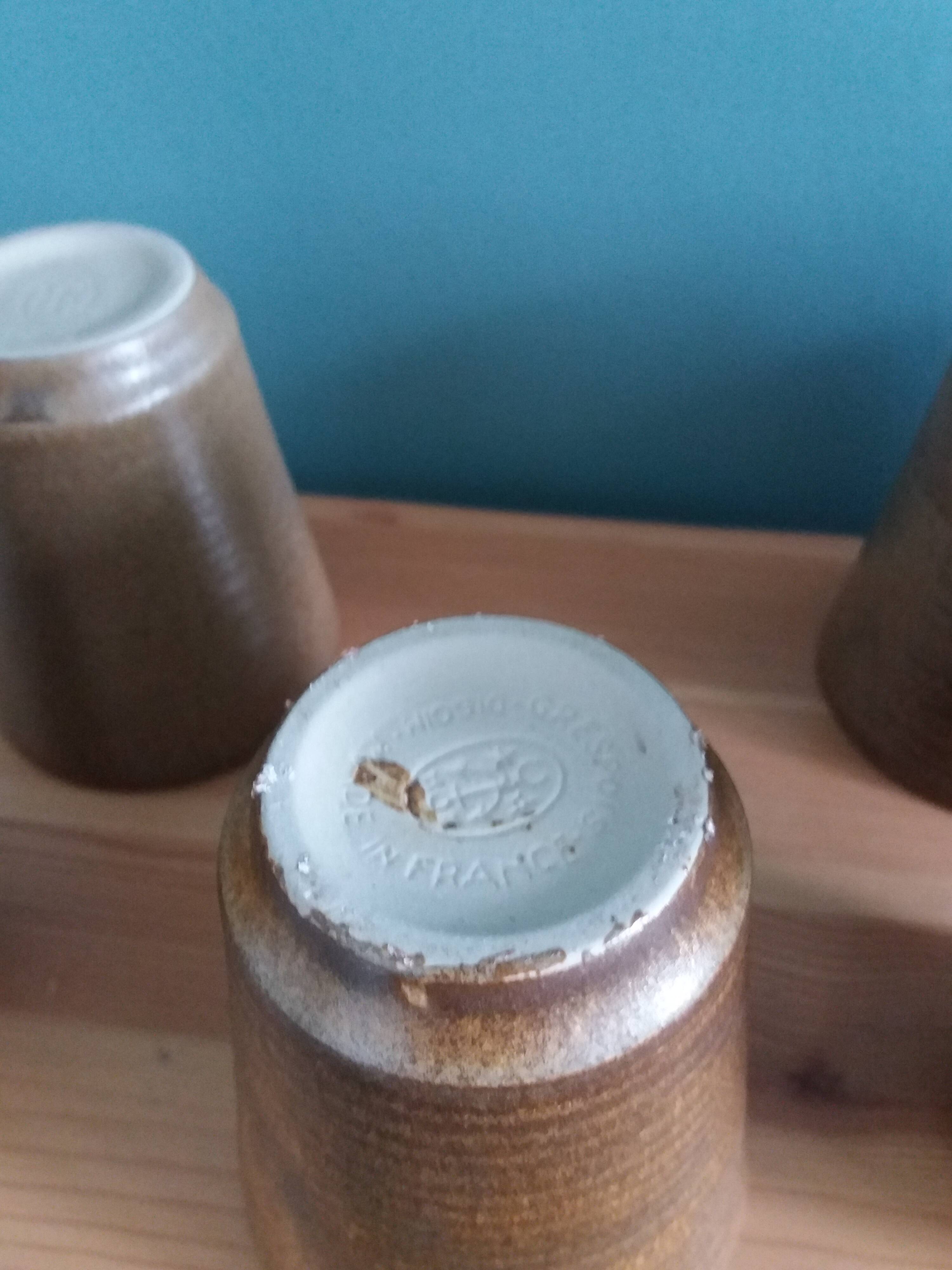 Digoin stoneware cider or orangeade service