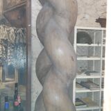 Pair of rosewood columns