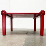 Mid-Century German Farmer Series chairs and table by Gerd Lange for Bofinger, 1960s, set of 5.