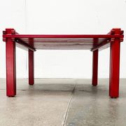 Mid-Century German Farmer Series chairs and table by Gerd Lange for Bofinger, 1960s, set of 5.