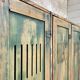 5-door cloakroom in patinated wood