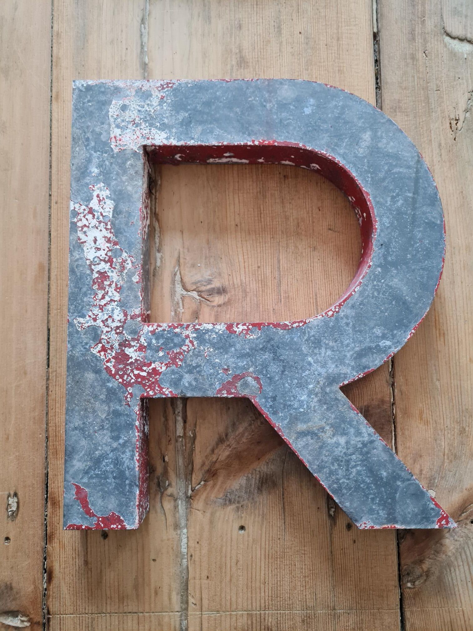 Vintage antique sign letter
