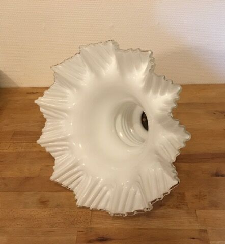 Opaline glass pendant light