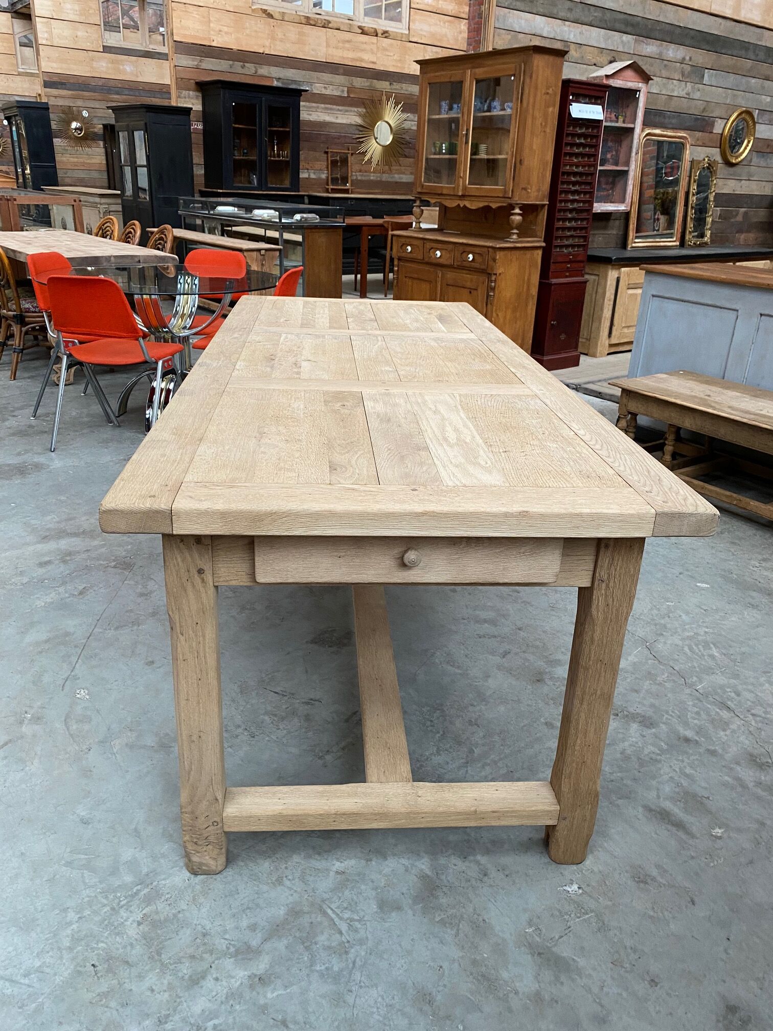 Oak farmhouse table