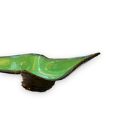 Ceramidi cup in varnished ceramic green and black mordorée