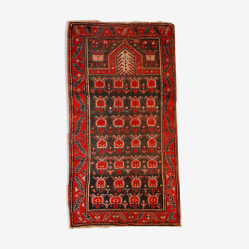 Ancient Caucasian carpet Karabakh handmade 90cm x 153cm 1890s