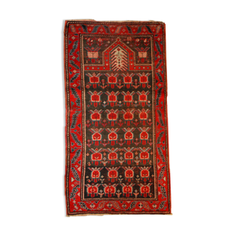 Ancient Caucasian carpet Karabakh handmade 90cm x 153cm 1890s