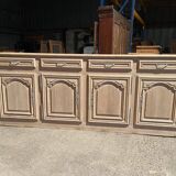 Raw wood sideboard