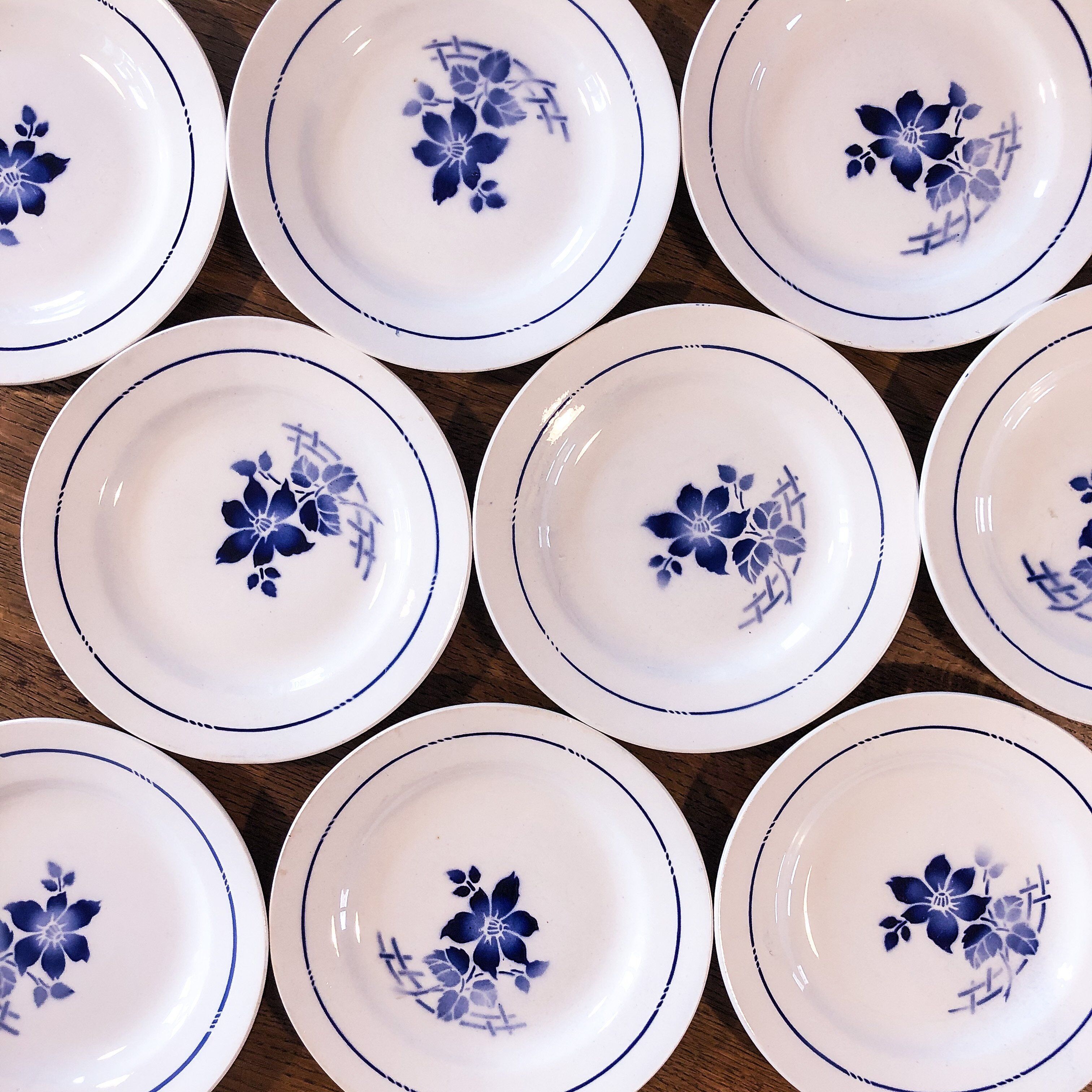 9 semi-hollow plates St Amand